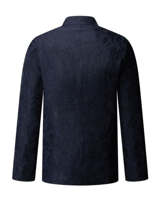 Veste Tang À Fleurs En Jacquard Shanghai Tang pour homme en coloris Blue