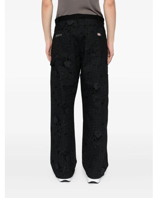 メンズ Mastermind Japan X Dickies グラフィック パンツ Black