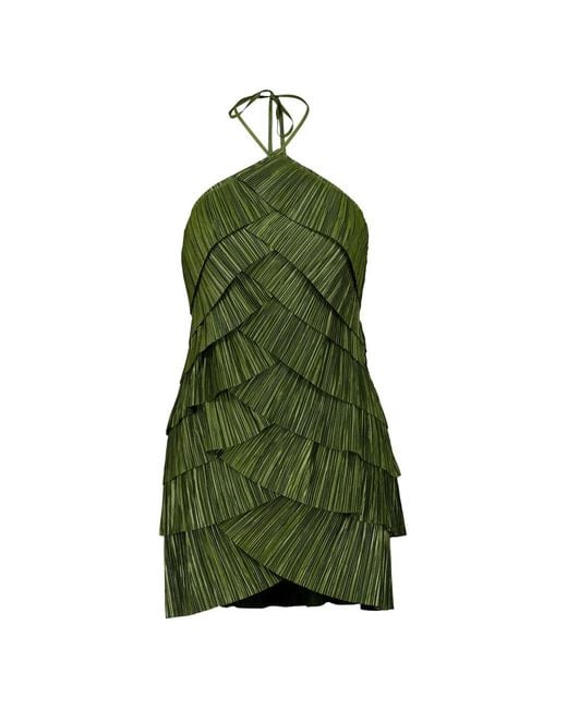 Cult Gaia Green Varsha Dress