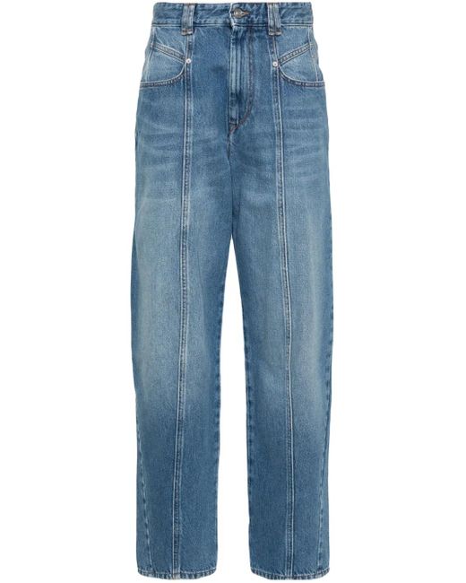 Isabel Marant Blue Vetan High-Rise Boyfriend Jeans