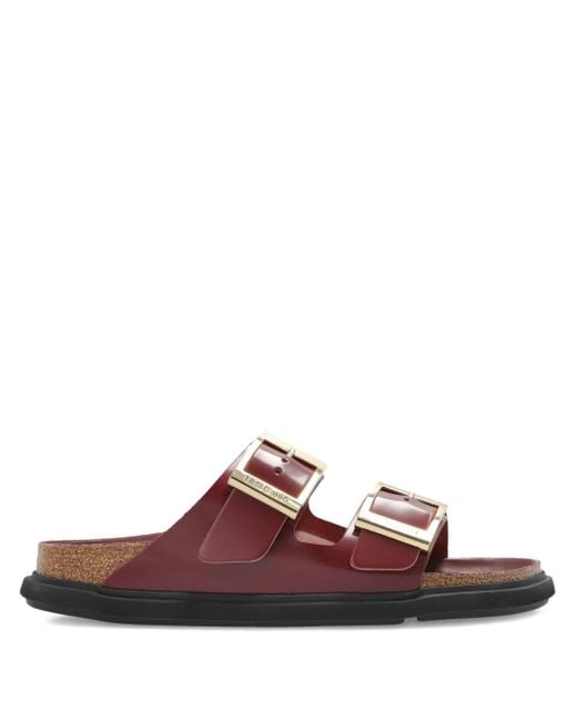 Birkenstock Brown Arizona Double-Buckle Flat Sandals