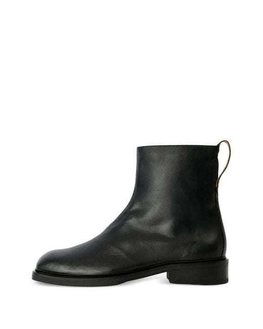 Our Legacy Black Daimono Zip Leather Boots for men