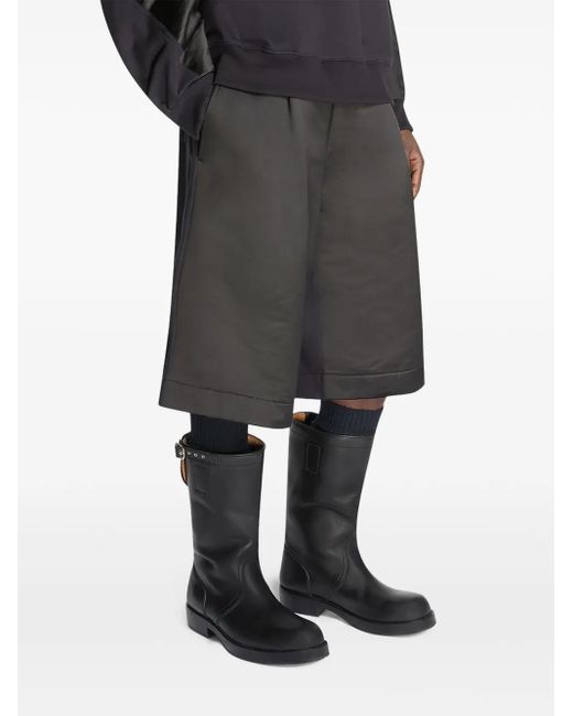 Dries Van Noten Black Pleated Shorts for men