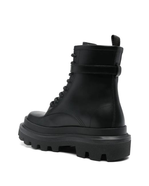 Dolce & Gabbana Black Ankle Boot Shoes