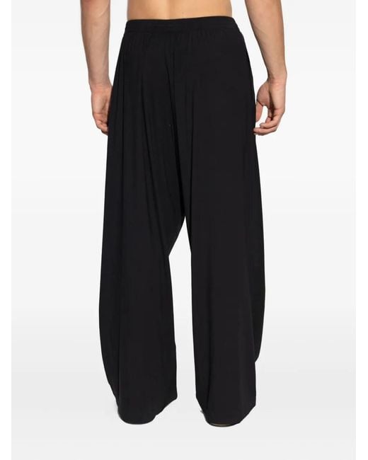 Balenciaga Black Wool Tailored Trousers for men