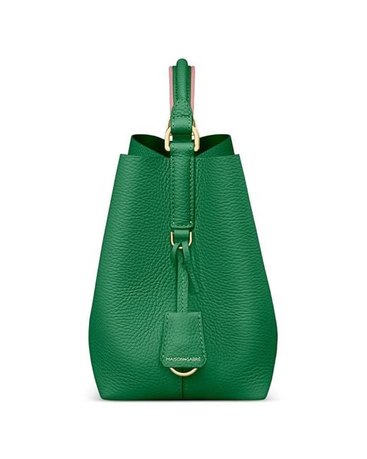 Maison De Sabre Green The Mini Bucket Bag