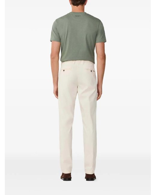 Hackett Natural Sanderson Belt-Loop Trousers for men