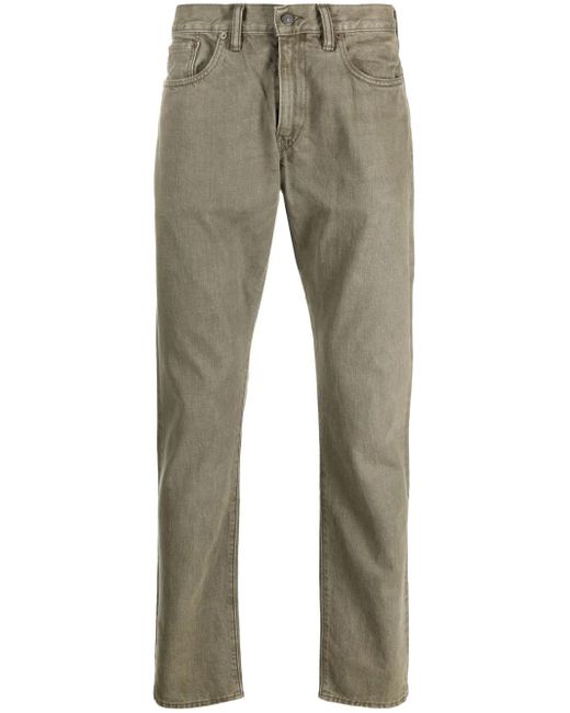 RRL Gray Slim Fit Japanese Twill Jeans for men