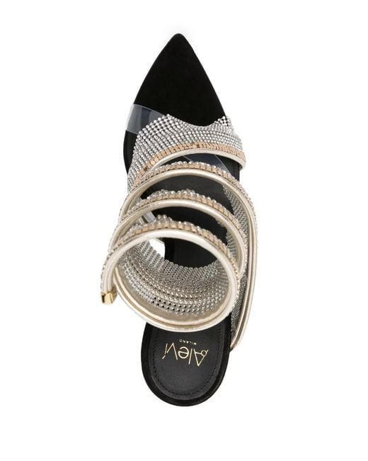 ALEVI White Bright-S 95Mm Crystal-Embellished Sandals