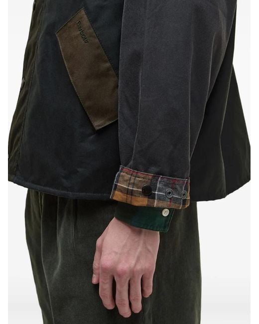Chaqueta Con Diseño Patchwork Barbour de color Black