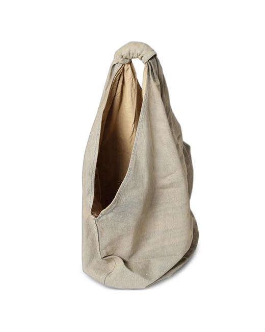 Our Legacy Gray Drip Knot-Detail Shoulder Bag