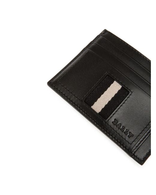 Bally Pasjeshouder Met Streepdetail in het Black voor heren