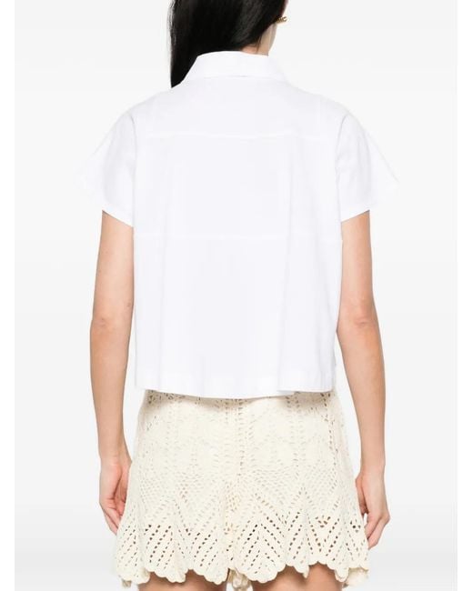 Dorothee Schumacher White Sporty Romance Polo Shirt