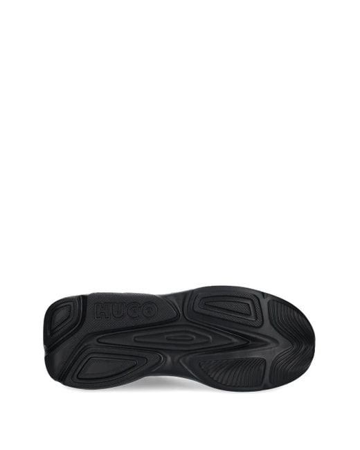 HUGO Black Sneakers Mit Logo-Print