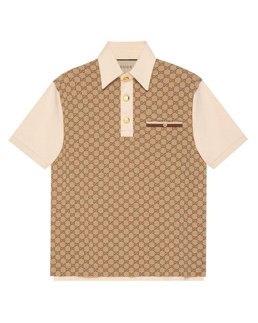 Gucci Natural T-shirts And Polos Beige for men