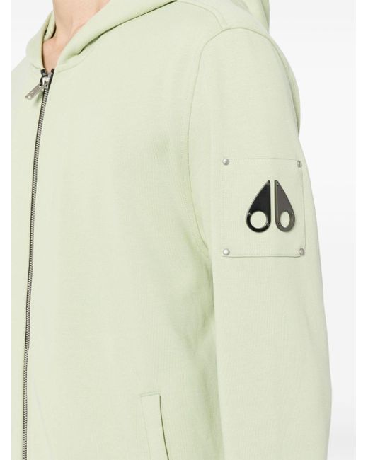 Veste zippée à logo appliqué Moose Knuckles pour homme en coloris Green