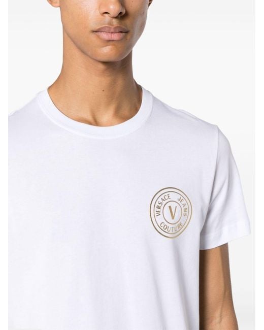 Versace White T-shirt With Logo for men
