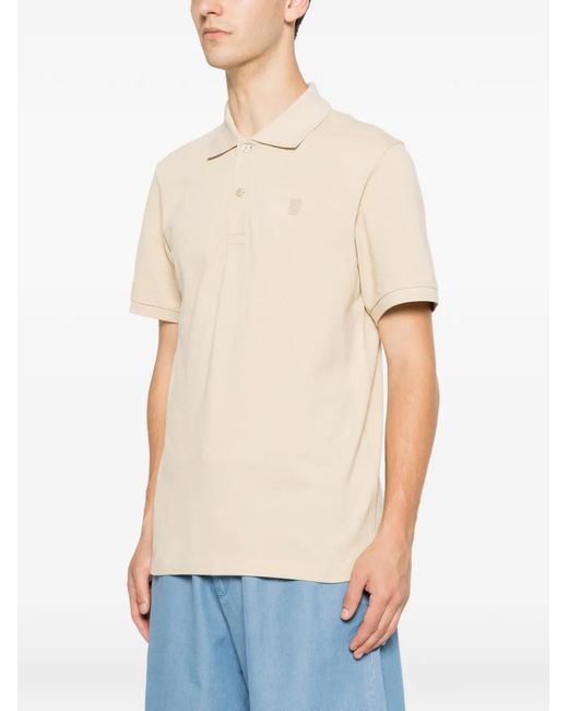 Sandro White Polo À Patch Logo for men