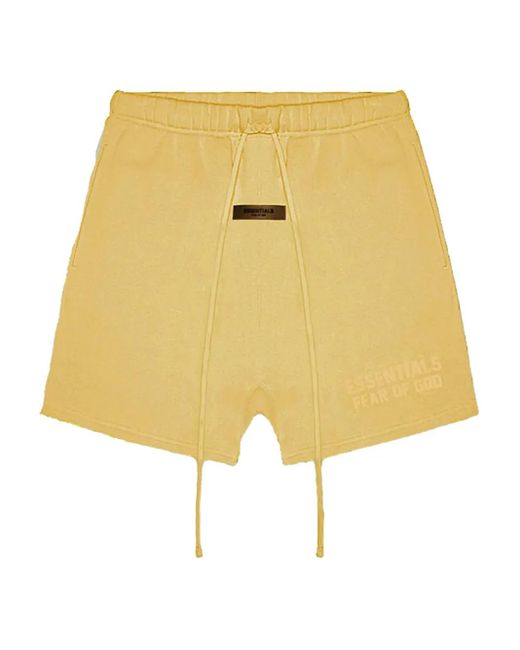 Shorts Con Coulisse di Fear Of God in Yellow da Uomo
