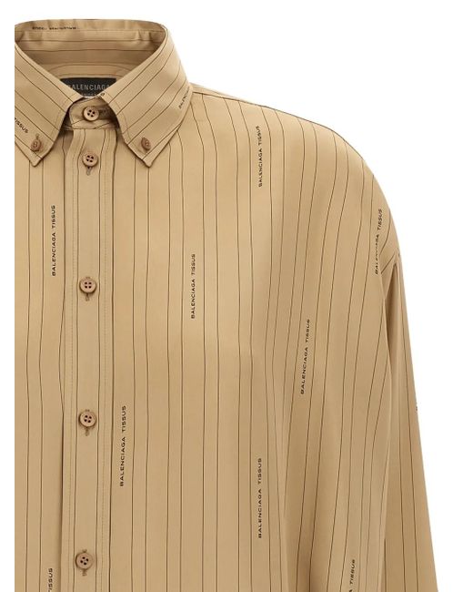Balenciaga ロゴ シャツ Natural