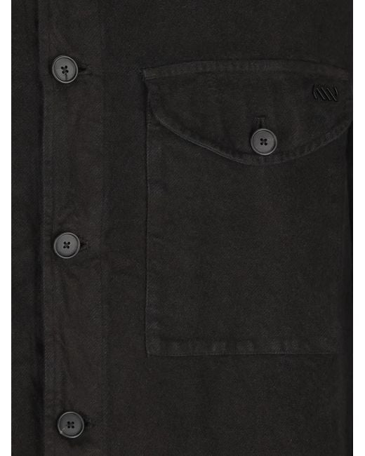 Massimo Osti Studio Black Flap-Pocket Shirt for men