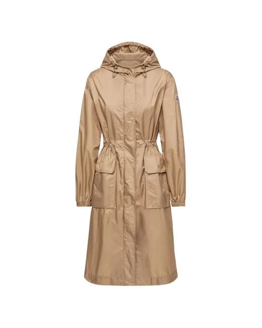 Moncler Natural Hiengos Hooded Drawstring Parka