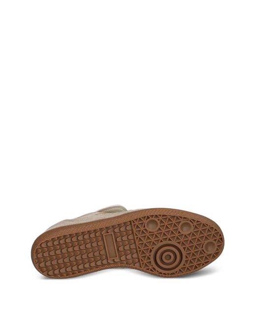 Flamingos Brown Burela Slim Player Logo Sneakers