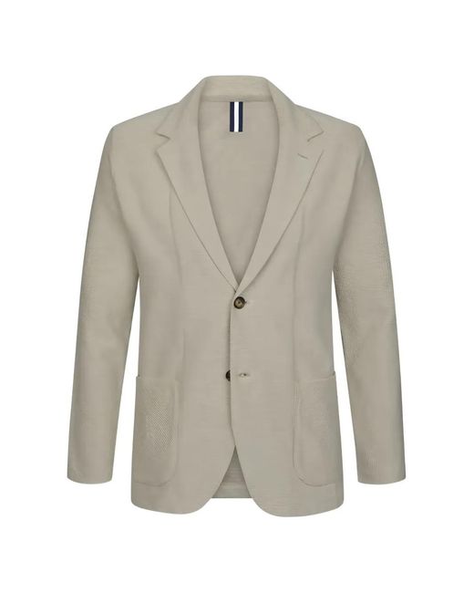 Profuomo Gray Single-Breasted Blazer for men