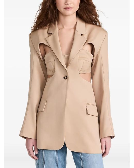 ROKH Natural Layered Blazer