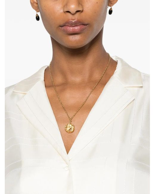 Totême White Monogram-Embroidered Shirt