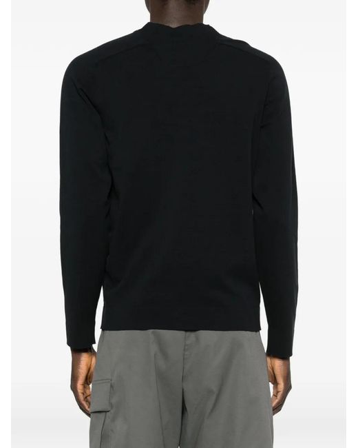 C P Company Black Crew-Neck Sweater for men