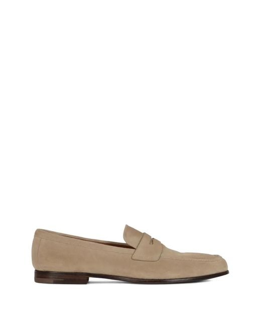 Church's White Panelled Flat Shoes for men