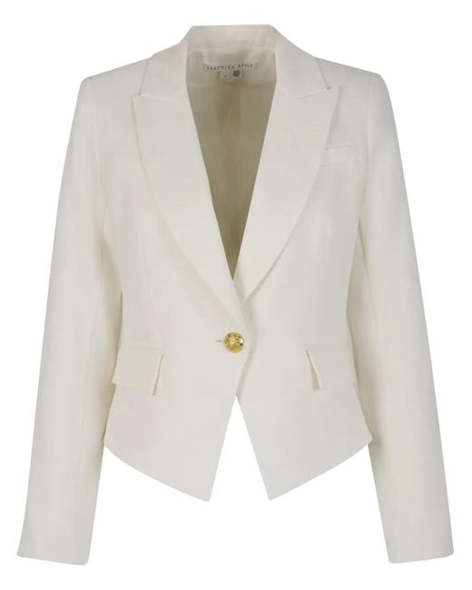 Veronica Beard White Hosanna Blazer