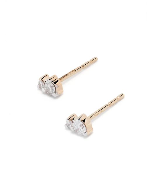 Adina Reyter White 14Kt Diamond Amigos Post-Stud Earrings