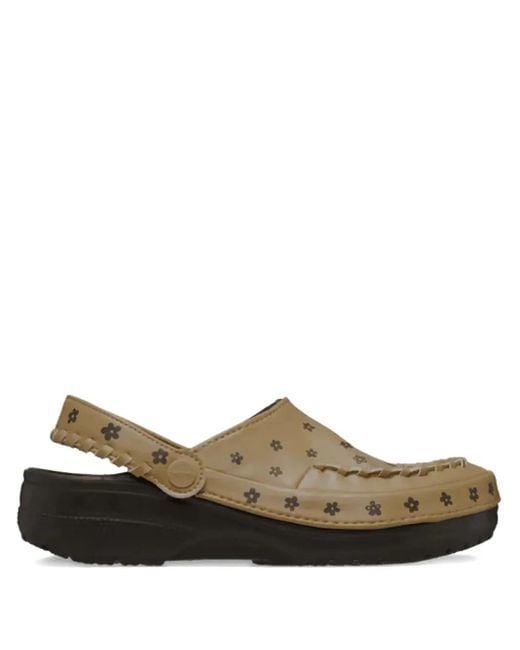 CROCSTM Brown X Story Mfg Floral-Printed Slip-On Clogs for men