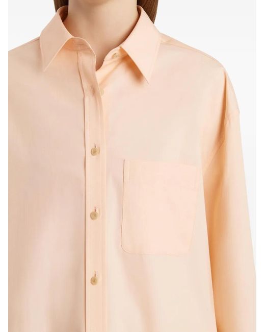 Khaite Pink Newton Button-Fastening Shirt