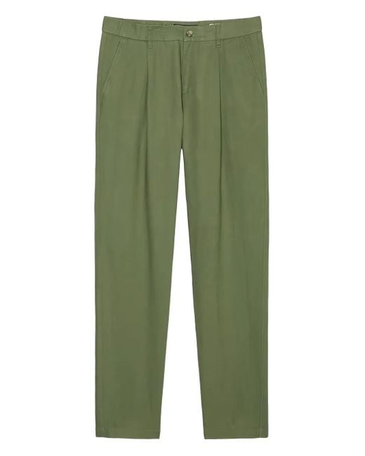 Marc O' Polo Green Dart-Detail Chino Trousers for men
