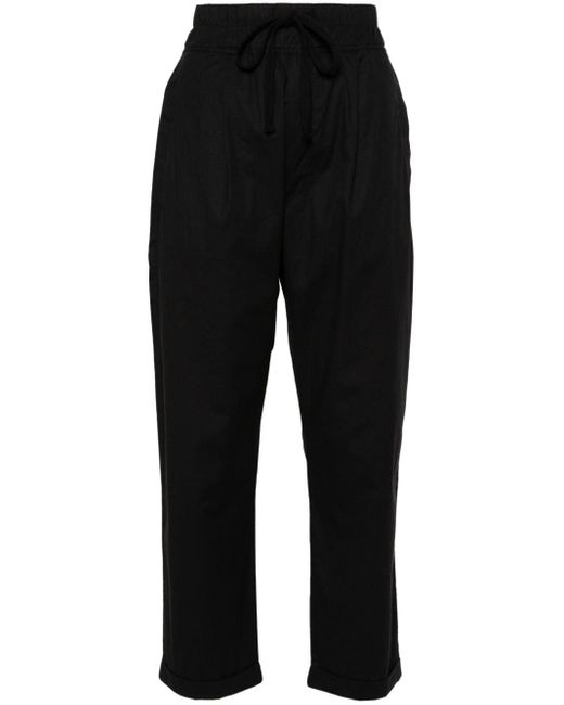 Pantaloni crop con cavallo basso di Thom Krom in Black