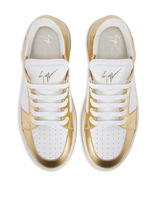 Giuseppe Zanotti Natural Gz94 Low-top Leather Sneakers for men