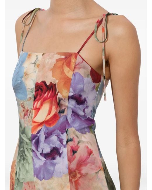 Alice + Olivia White Alice + Olivia Jeannette Midi Dress