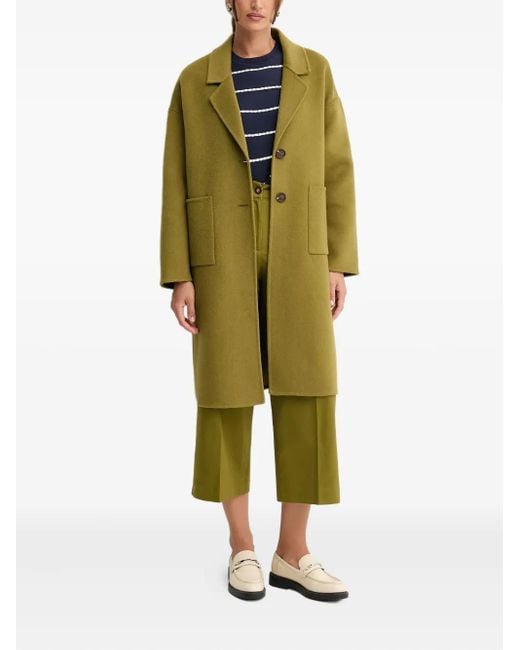Benetton Green Pocket Button Coat