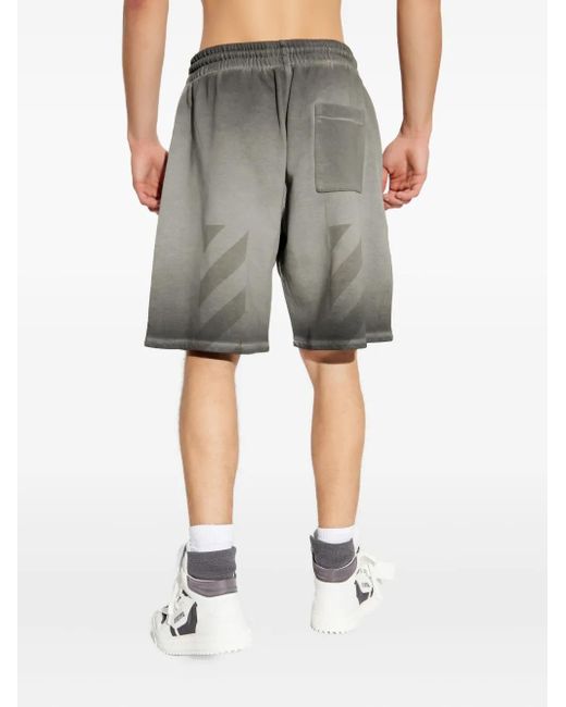 Off-White c/o Virgil Abloh Trainingsshorts Met Trekkoord in het Gray voor heren