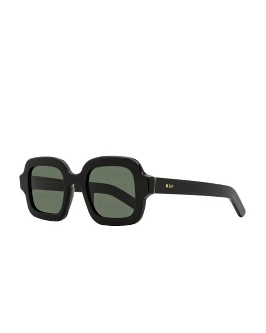 Retrosuperfuture Black Benz Rounded Square-Frame Sunglasses