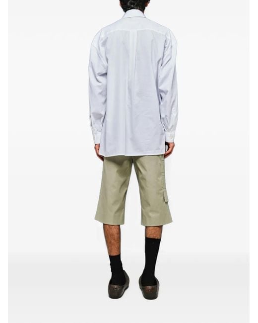 NAMACHEKO White Chest-Pocket Shirt for men