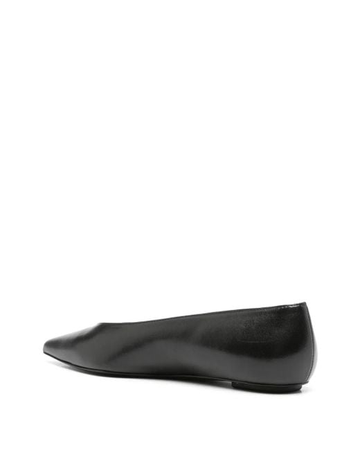 Stuart Weitzman Black Lina Flat Shoes