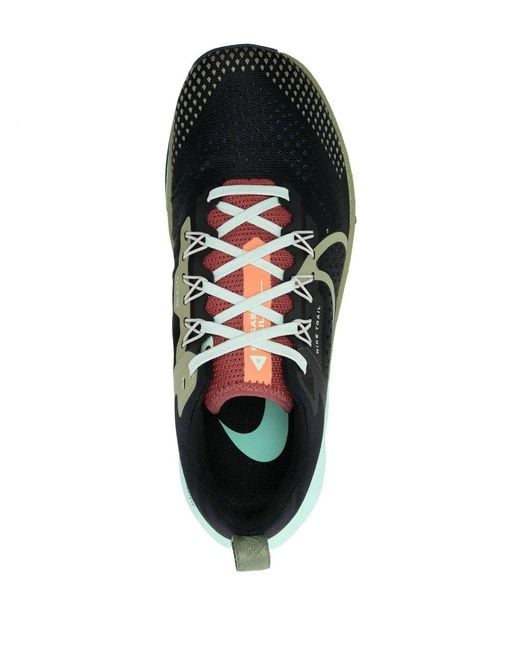 Nike Green React Pegasus Trail 4 Low-Top Sneakers