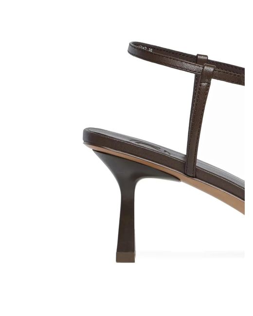 12 STOREEZ Brown 60Mm Ankle-Strap Leather Sandals