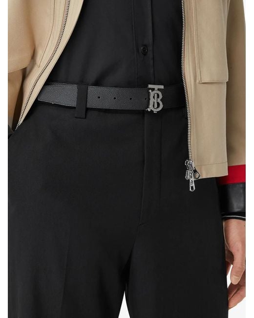 Burberry Gürtel Mit Monogramm in Black für Herren