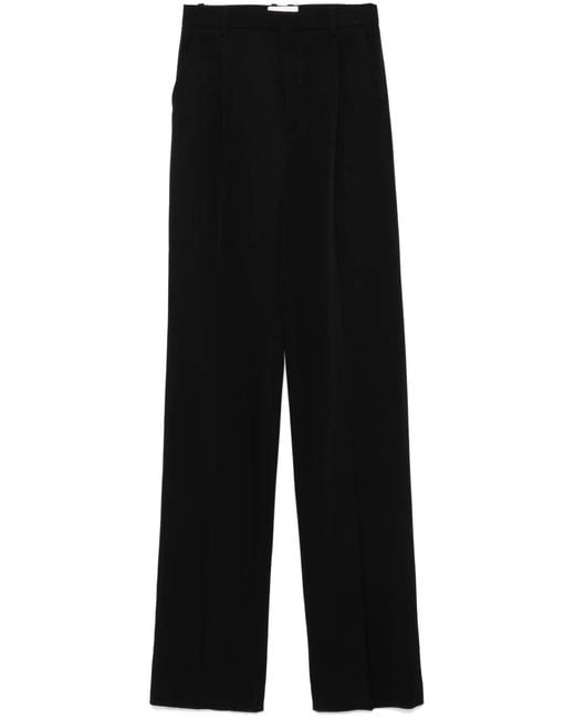 Saint Laurent Black Grain-De-Poudre Trousers
