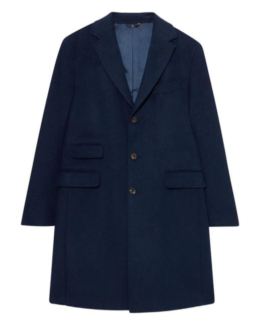 Brooks Brothers Blue Flap-Pocket Coat for men